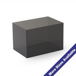 Smoke Acrylic 5-Sided Box